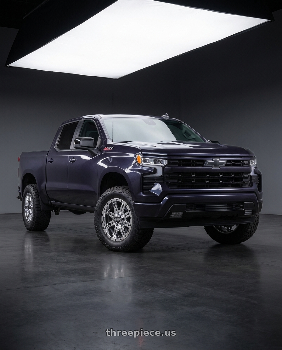 2023 Chevrolet Silverado 1500 with Pro Comp Alloys 031 6x139.7 20x9 0 CHROME wheels