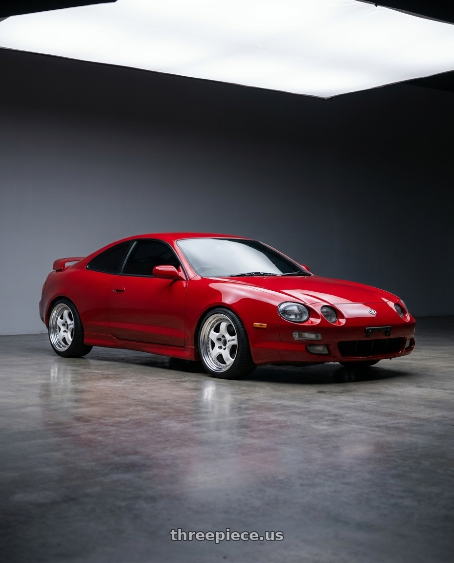 1994 Toyota Celica GT with Work Meister S1 3P 5x100 17x7.5+42 W Disk White wheels