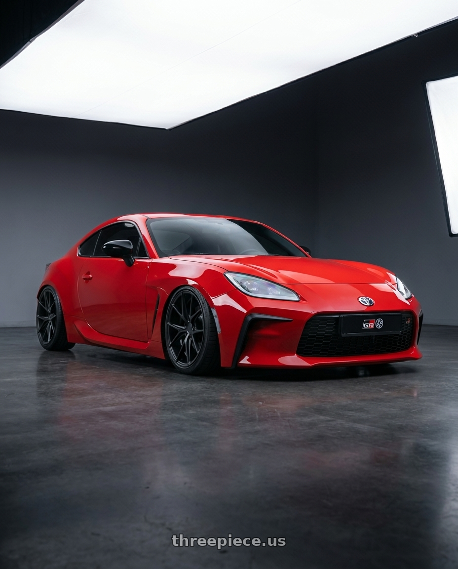 2024 Toyota GR86 with Niche 1PC M117 MISANO 5X114.3 18X8 +40 MATTE BLACK wheels
