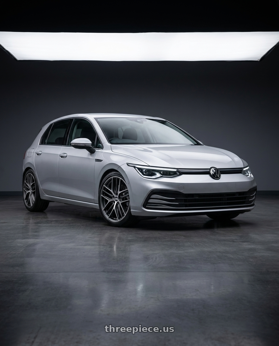 2024 Volkswagen Golf R MK8 with BBS CC-R 5x112 19x8.5+30 Graphite w/ Diamond Cut Face wheels