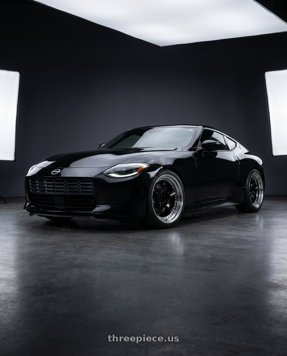 Nissan Z Performance 2024 with Work Meister S1 3P 5x114.3 19x9.5+17 T Disk Black wheels