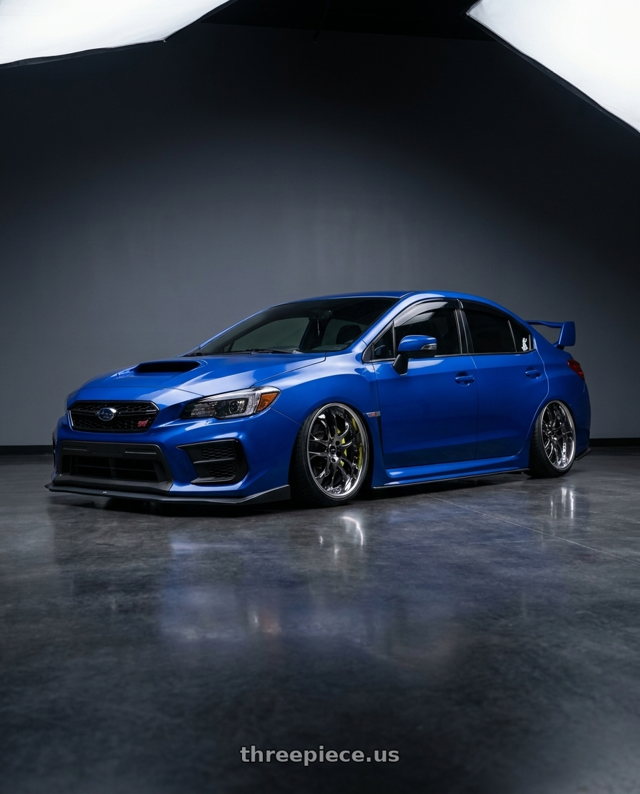 2021 subaru wrx sti with Ssr Agle Minerva 5x114.3 19x10+31 Hyper Disk Super Black Coat wheels
