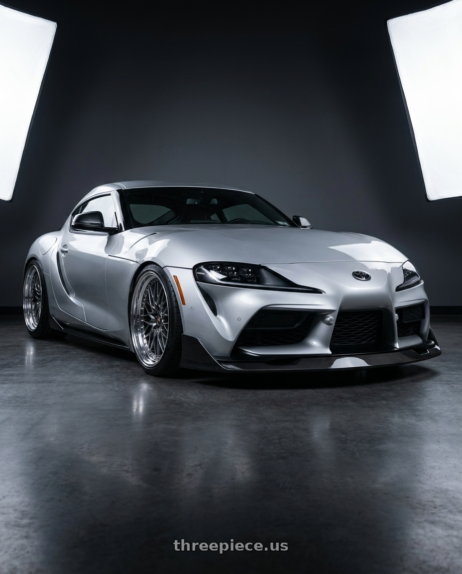 2020 gr supra premium with Work Vs-Xv 5x112 20x9.5+27 R Disk Brilliant Silver Black wheels