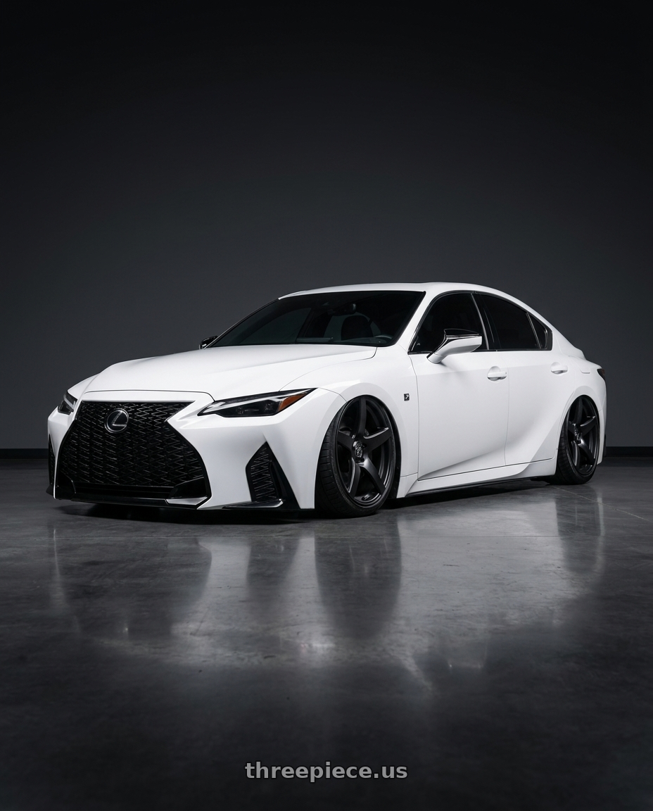 2024 Lexus IS 350 with Forgestar CF5 5x114.3 19x10 +42 Satin Black wheels