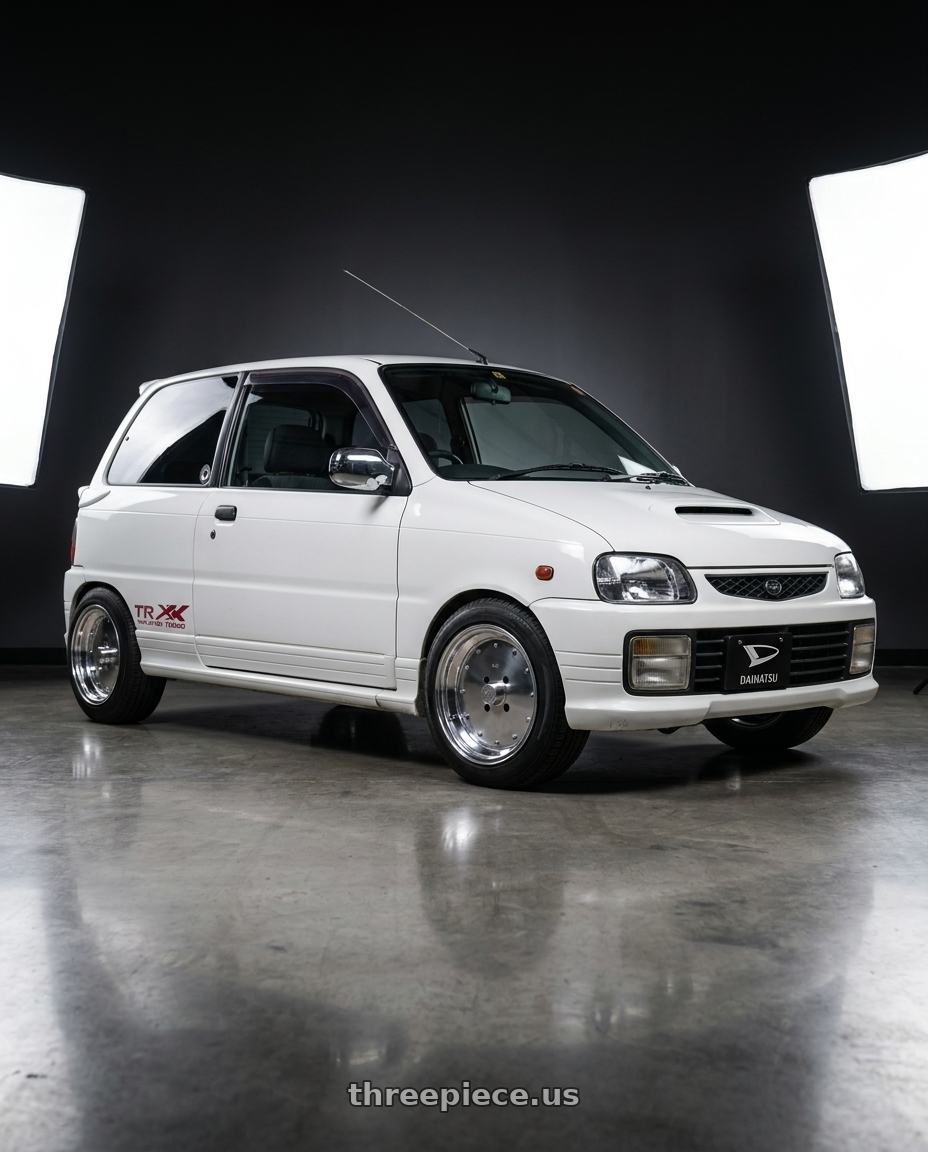 1995 daihatsu mira tr-xx alvazato with Speed Star Mk-I 4x110 14X5.5+19  Polished wheels
