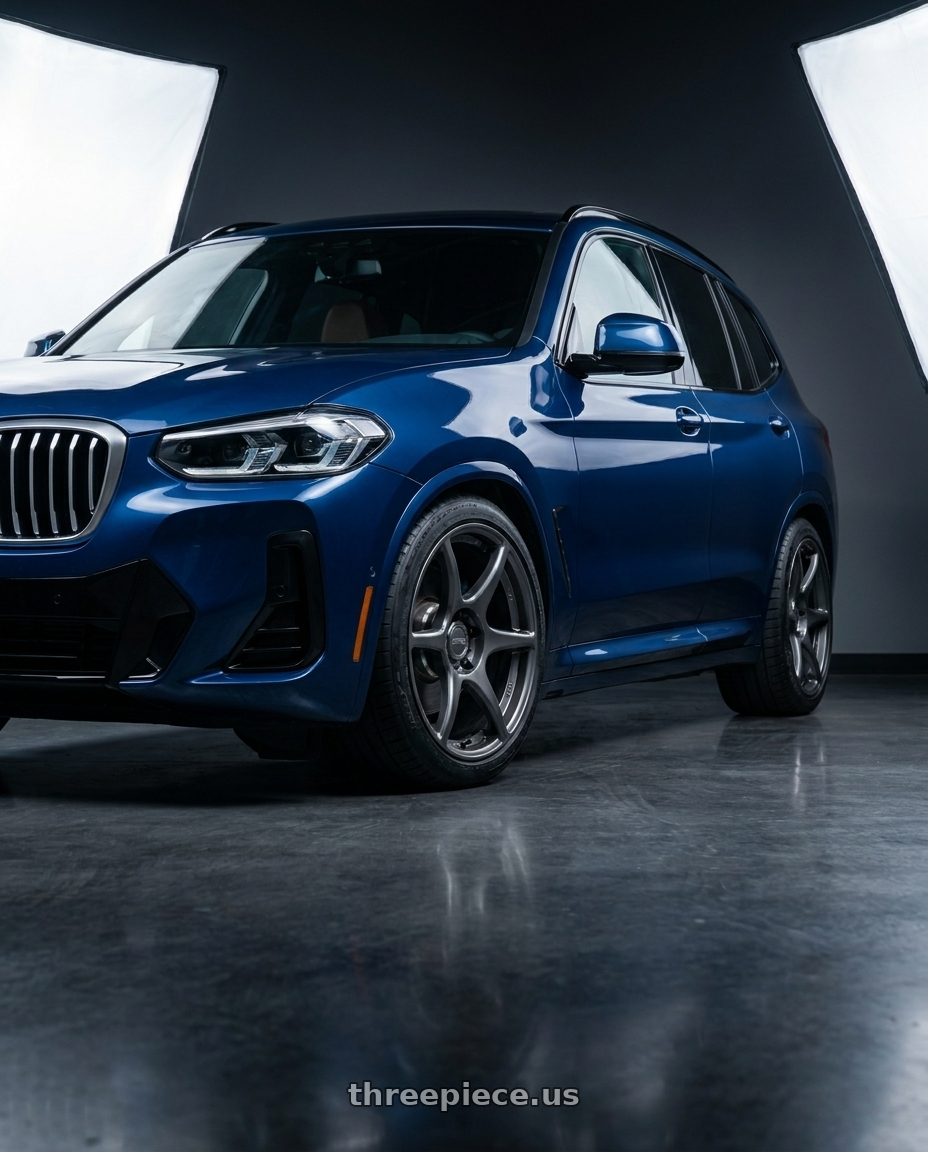 2023 Bmw G01 X3 with Kansei K11G Tandem 5X108 18x8.5 35 Gunmetal wheels