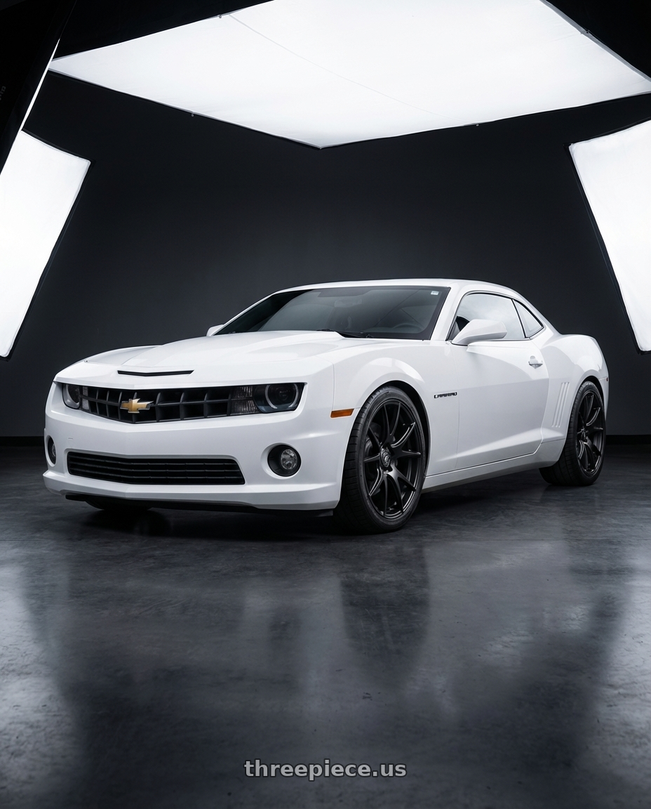 2014 Chevrolet Camaro 5th Gen with Forgestar CF5V 5x120 20x9 +38 Satin Black wheels