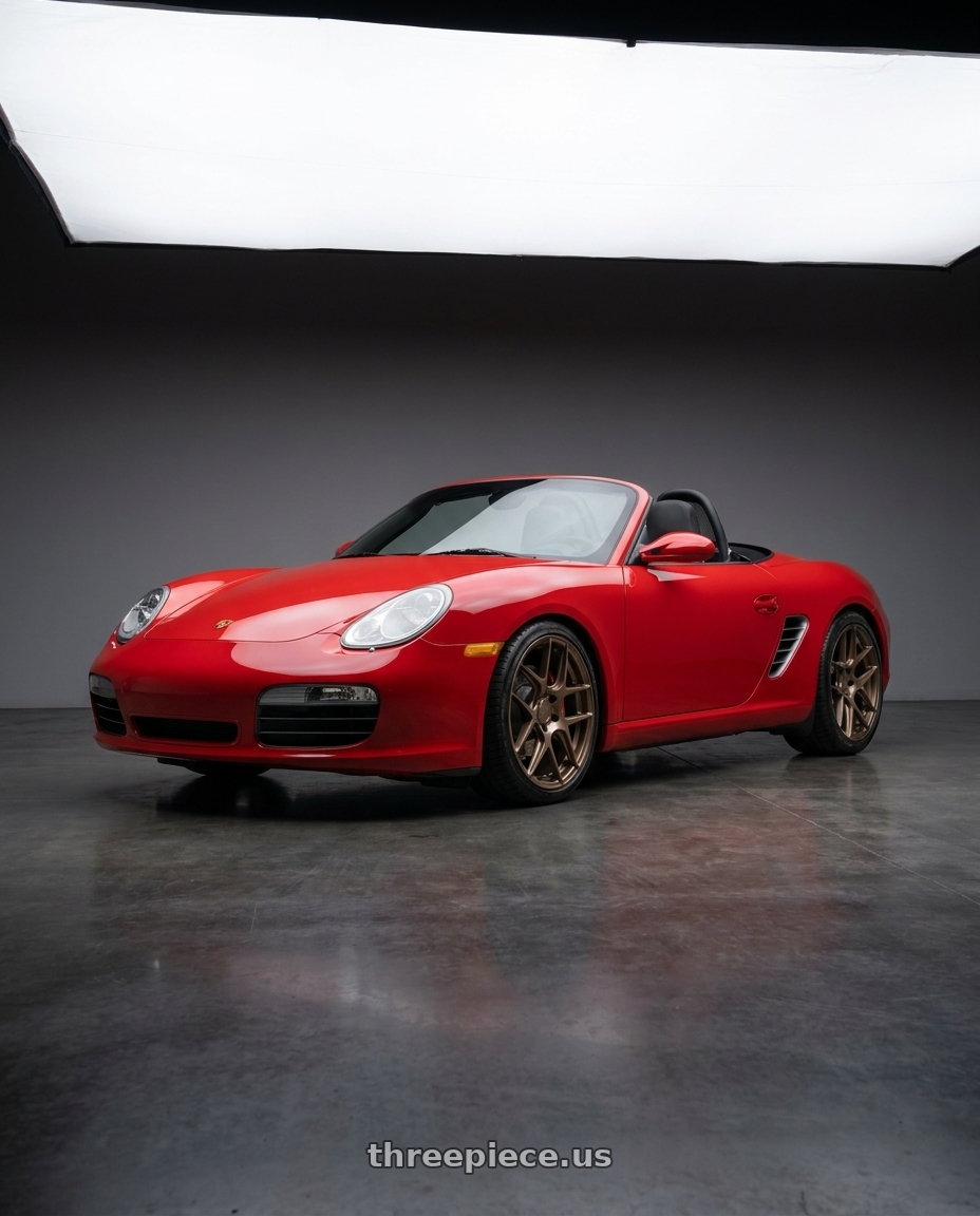 2009 Porsche Boxster S with MRR FS1 5x130 18x8.5  +45 Gloss Bronze wheels