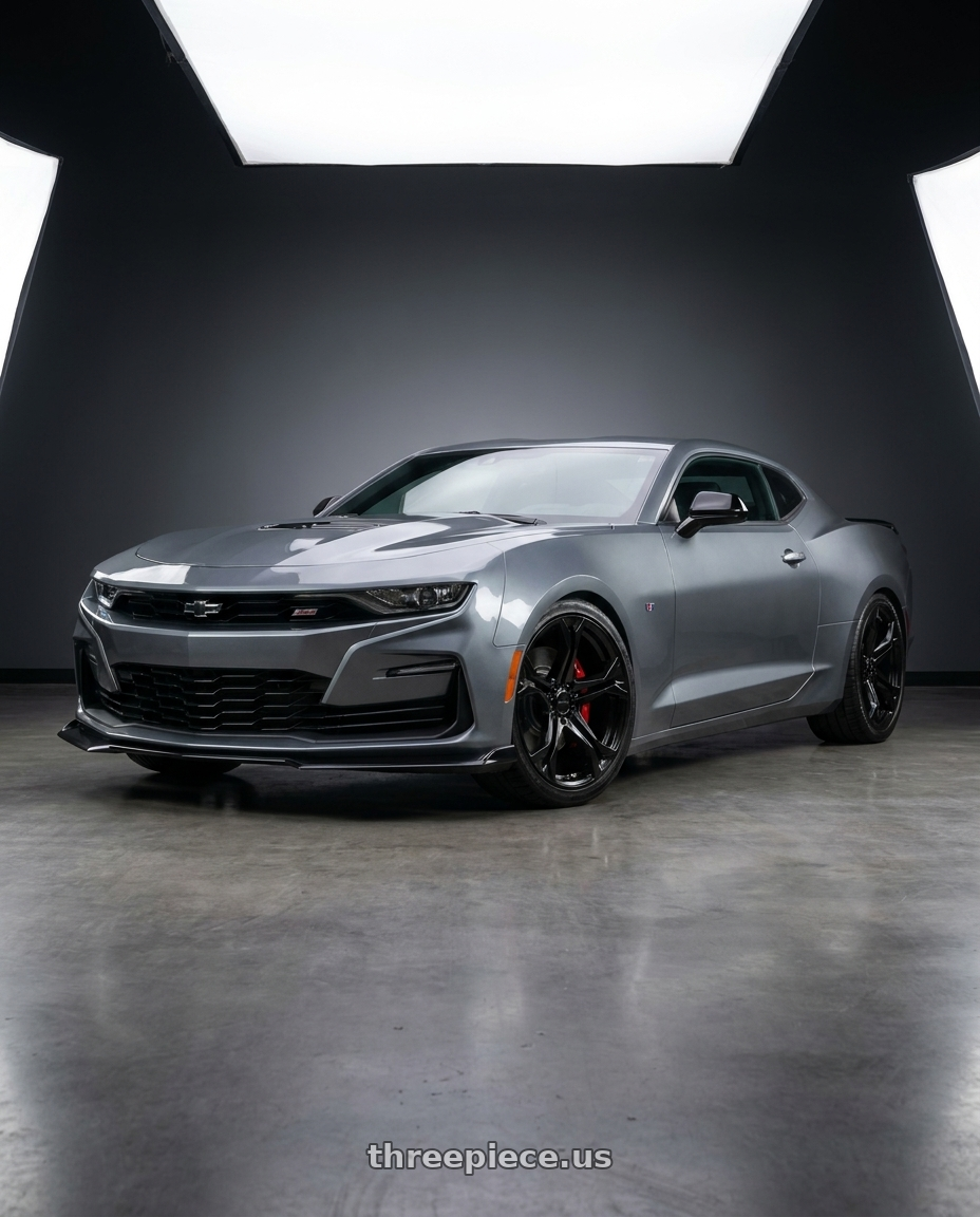 2021 Chevrolet Camaro SS with MRR M017 5x120 20x10  +23 Gloss Black fit Chevy Camaro 1LE Style wheels