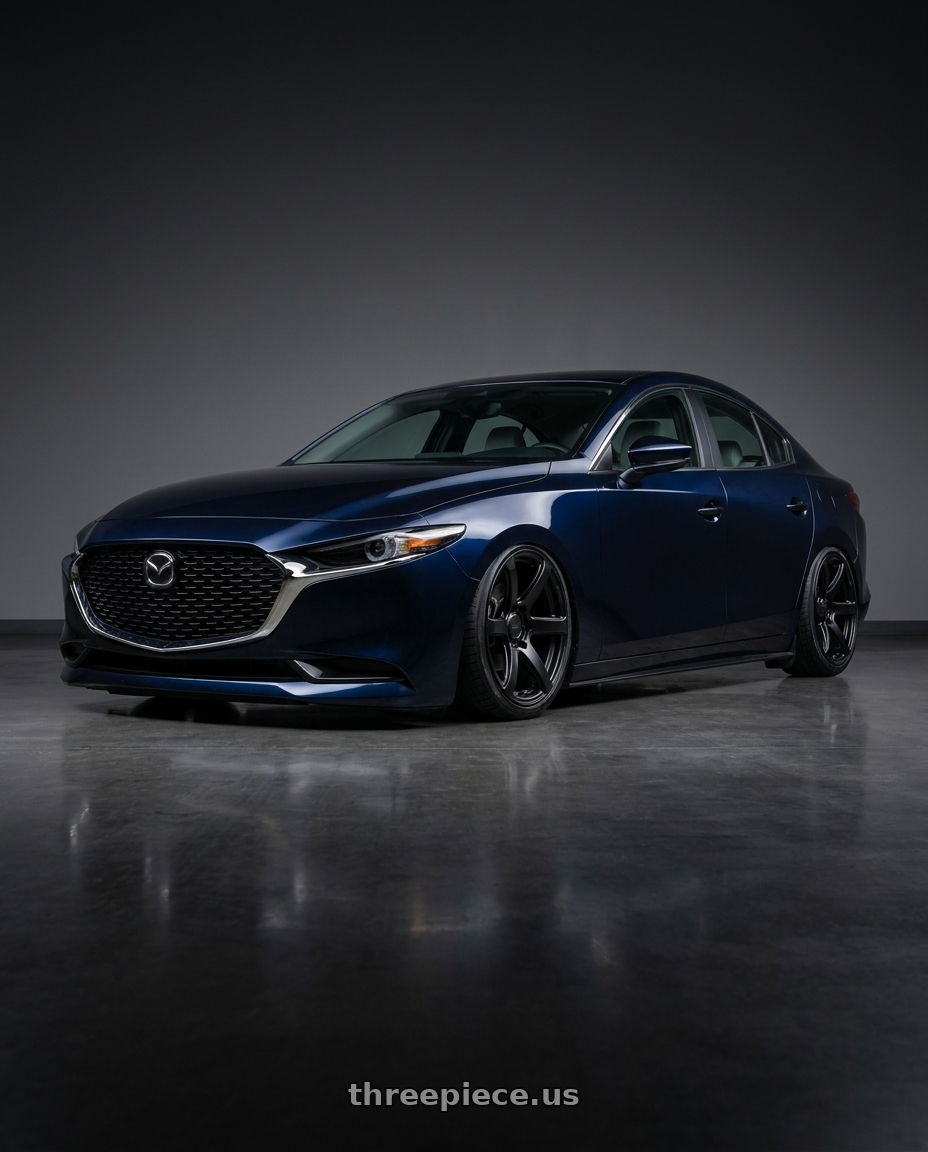 2022 Mazda mazda3 p with Enkei Cyclone 6x135 18x9+12 Matte Black wheels