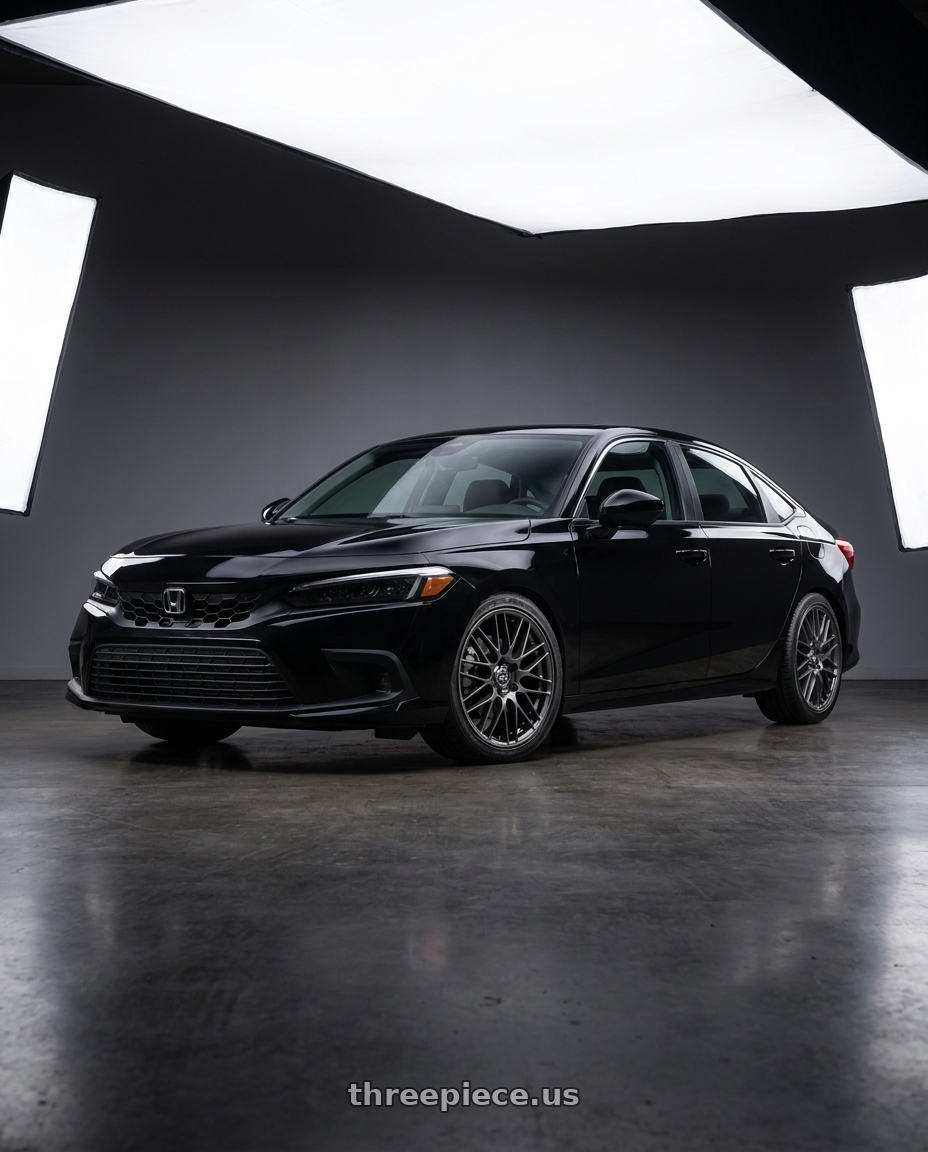 2022 Honda Civic EX with Enkei EKM3 5x114.3 18x8+40 Gunmetal wheels