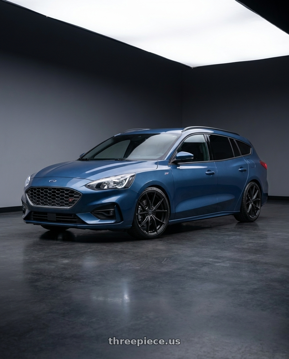 2021 Focus St Wagon with Niche 1PC M117 MISANO 5X112 18X8 +42 MATTE BLACK wheels