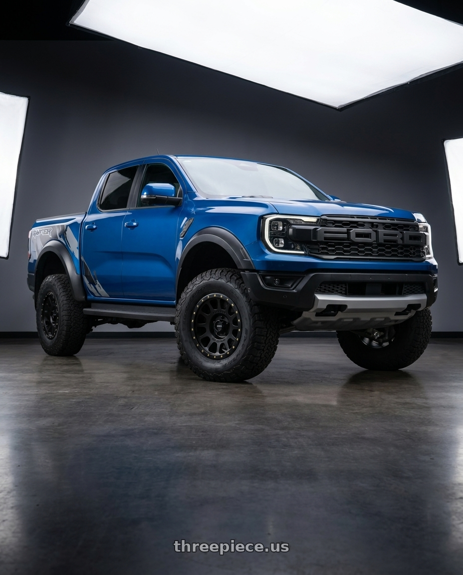 2023 ford ranger raptor with Method MR305 NV 18x9 +25mm Offset 5x150 116.5mm CB Matte Black Wheel - MR30589058525 wheels
