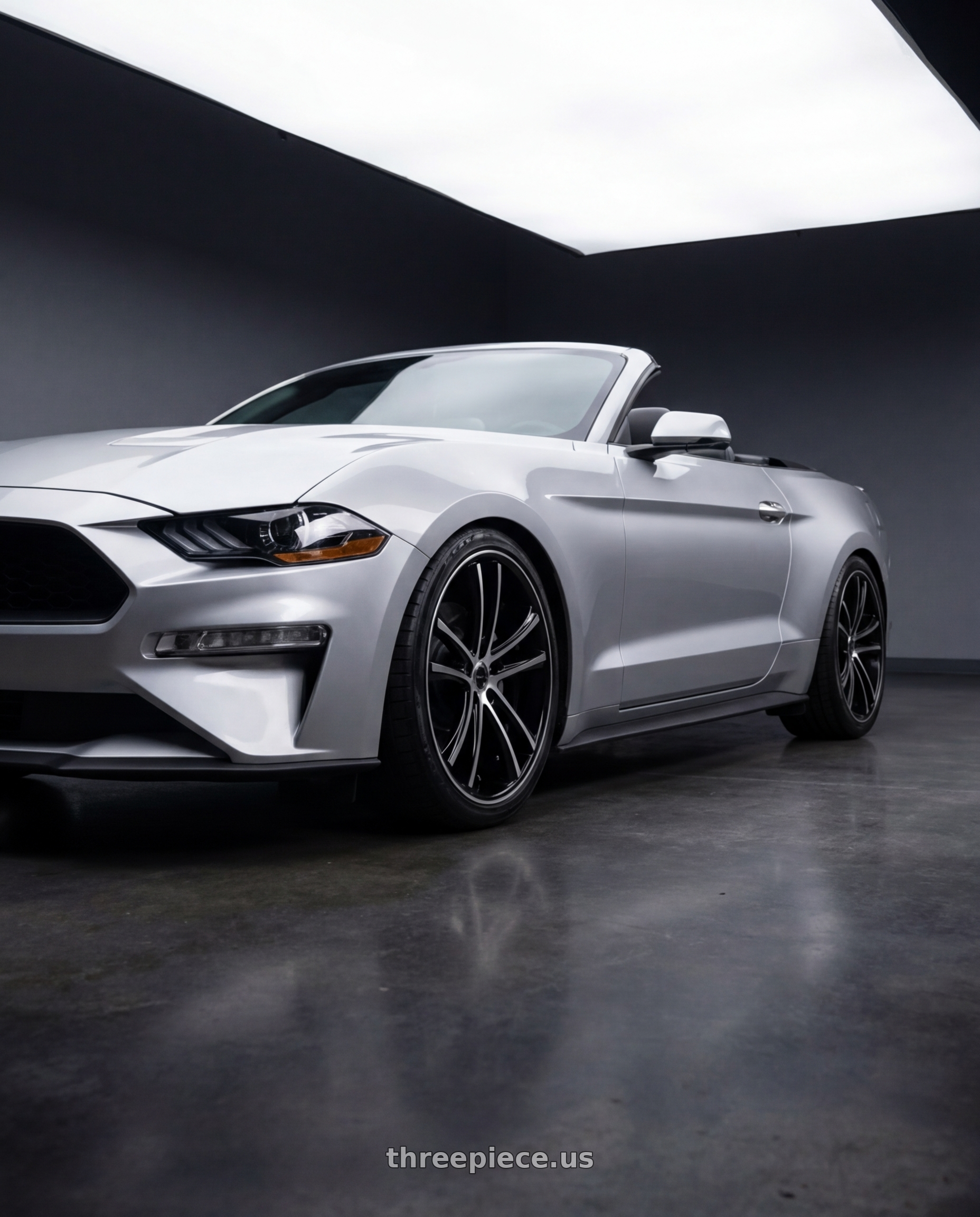 2018 ford mustang with Asanti Black ABL-1 PEGASI 5X114.3 20X10 +35 MACHINED FACE W/ BLACK LIP wheels