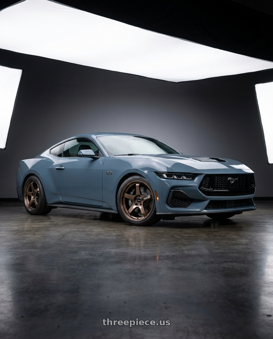 2024 Ford Mustang Gt with Advan Racing GT BEYOND 5x114.3 19x9.5 +38 RACING COPPER BRONZE wheels