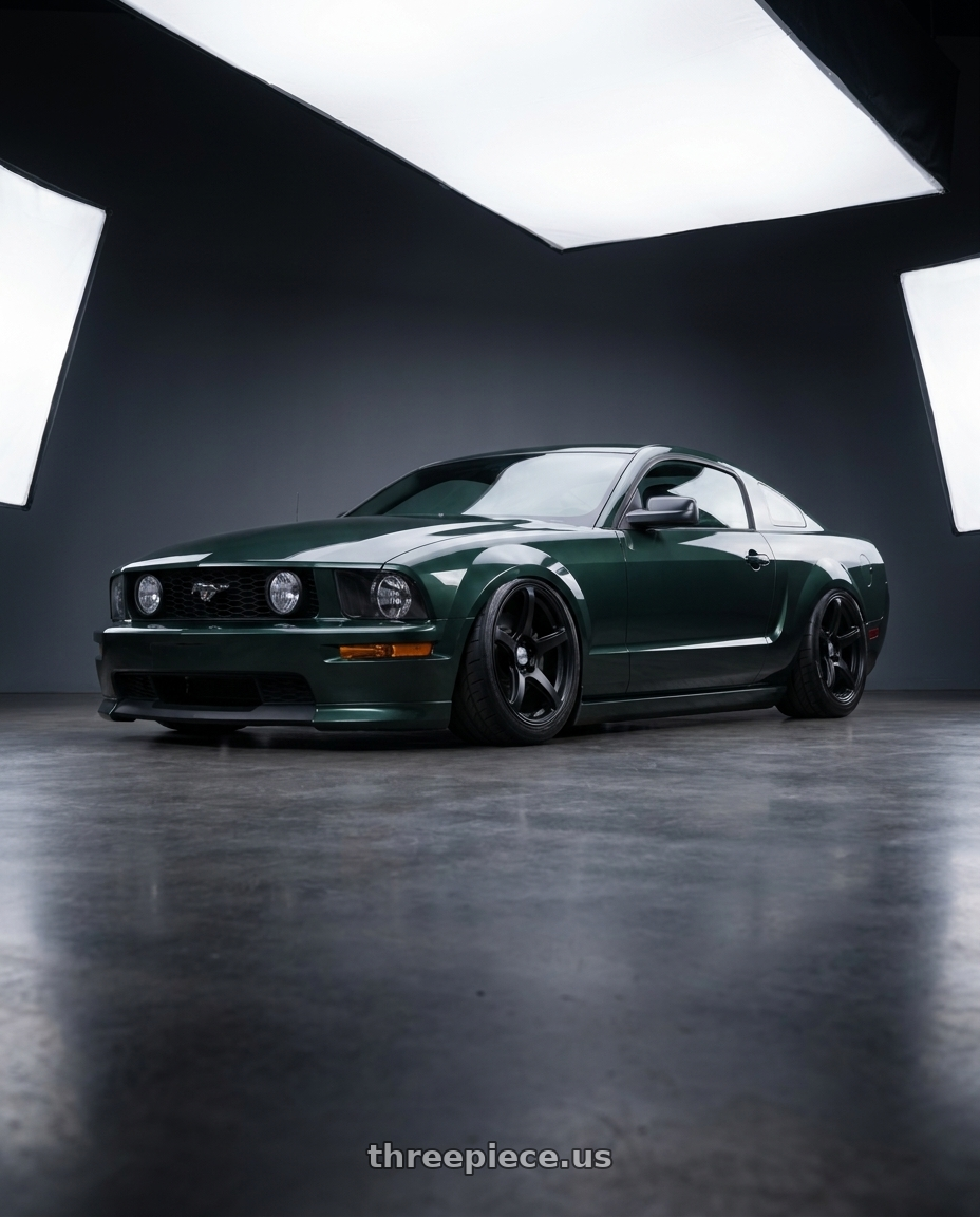 2008 Ford Mustang Bullitt with Work Emotion T5R wheels