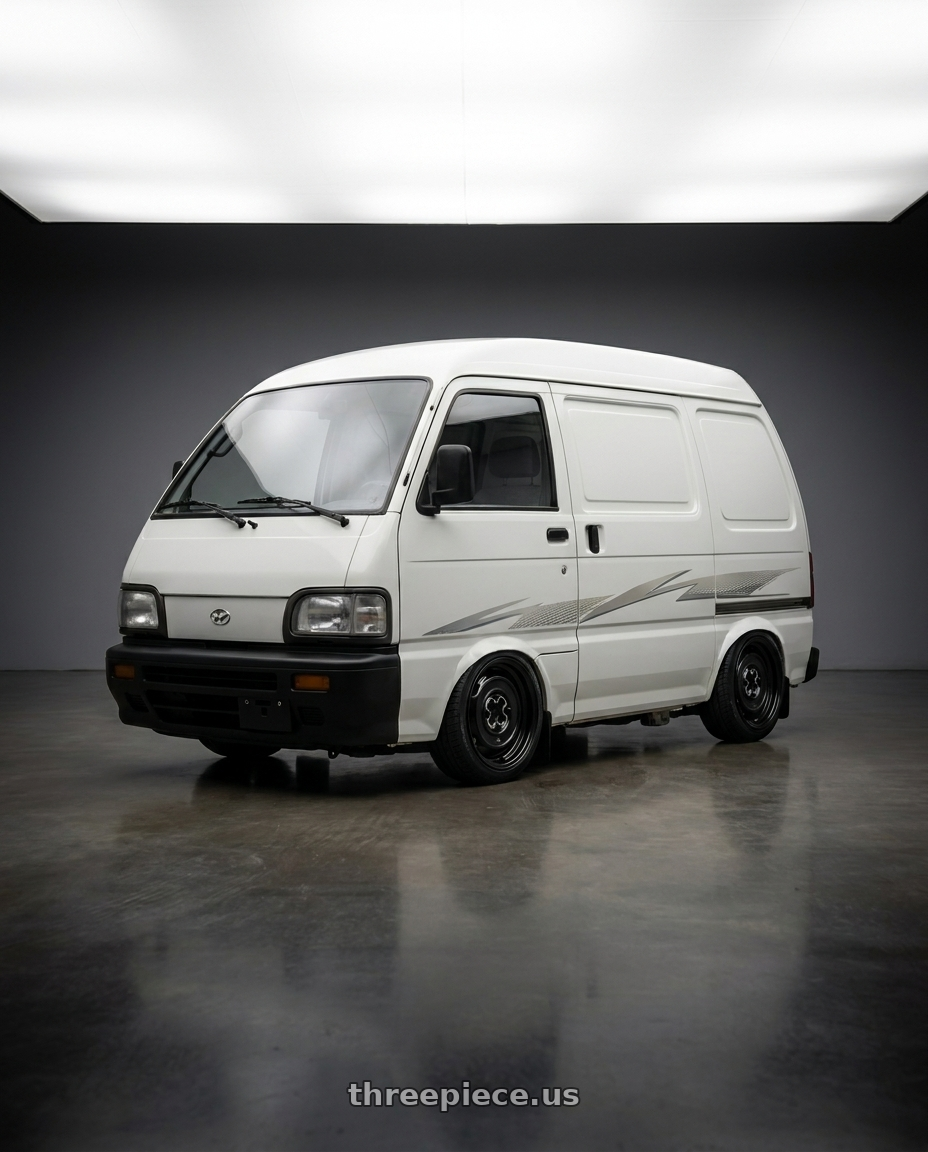 1996 Asia torner furgo adesivado parachoques pretos with Mobelwagen MW430B Interceptor 4X130 15x5.5 20 Black wheels