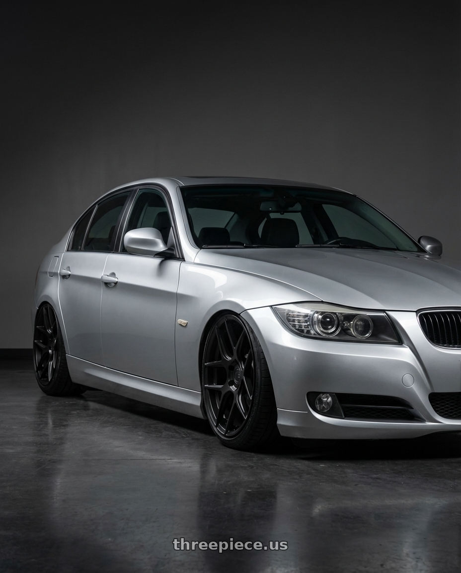 2012 BMW 3 Series E92 with Aodhan AFF2 5x120 19x9.5+35 Matte Black wheels