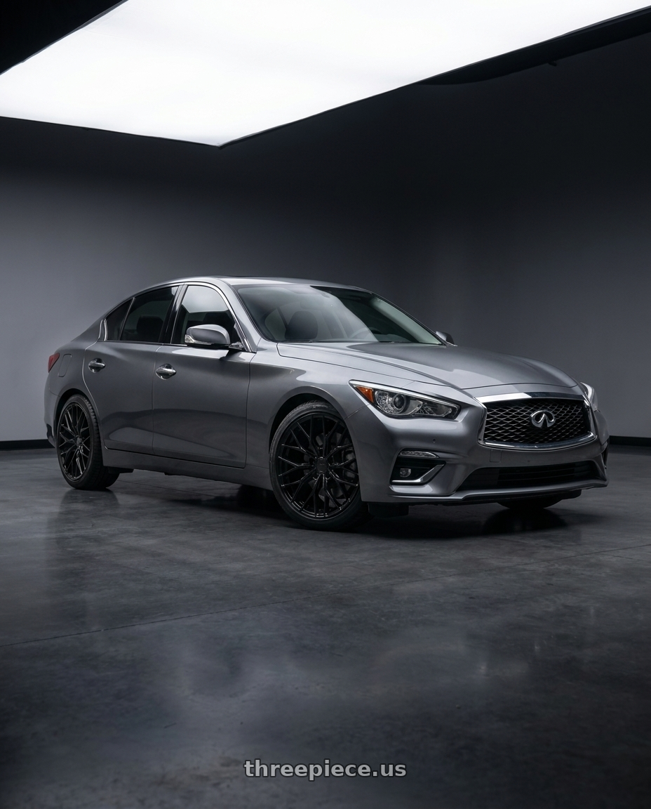 2021 Infiniti q50 pure with MRR GF5 5x114.3 19x9.5  +40 Black wheels