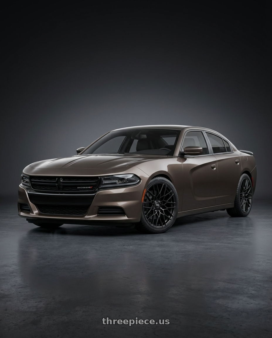 2021 Dodge Charger SXT with American Racing AR927 BARRAGE 5X115 20X9 +20 SATIN BLACK wheels