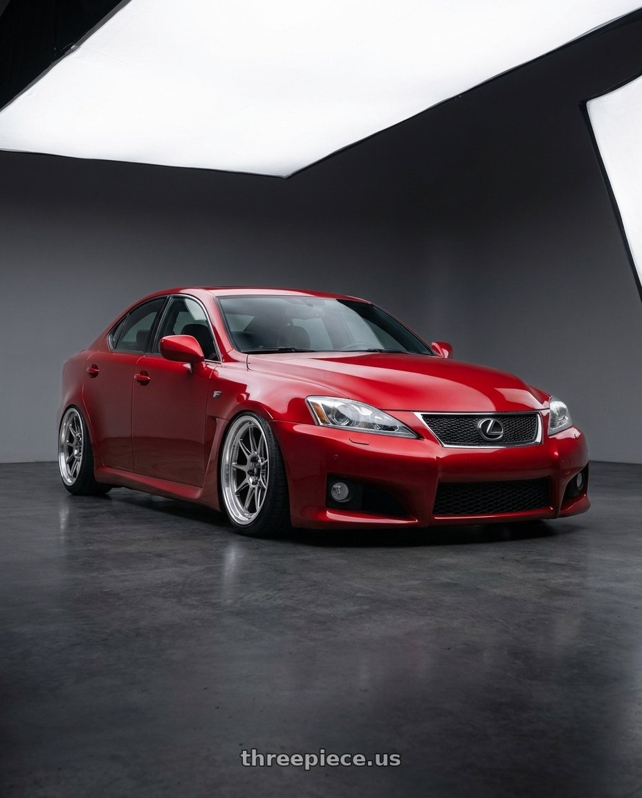 2012 Lexus IS-F with Konig Countergram 5x114.3 19x11+18 Hyper Chrome / Machined Lip wheels
