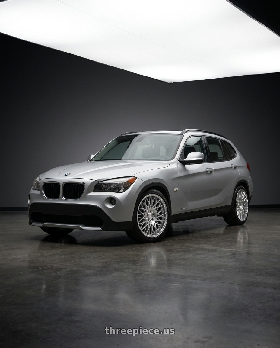 2011 Bmw X1 with Avant Garde Wheels M540 5X112 18x9 +48 Silver Machined wheels