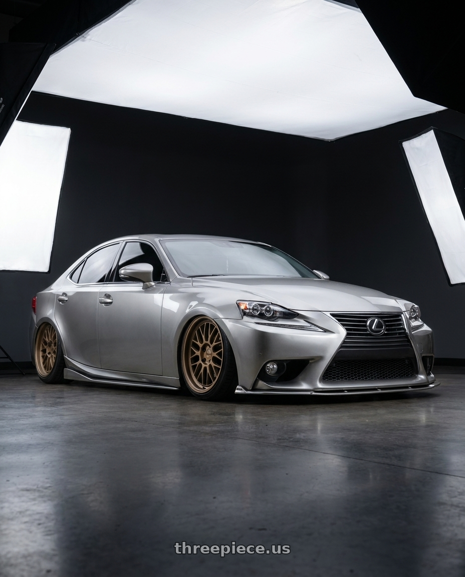 2014 lexus is250 base nebula with KATANA RACING KR06 5x114.3 18x8 +40 Matte Bronze wheels