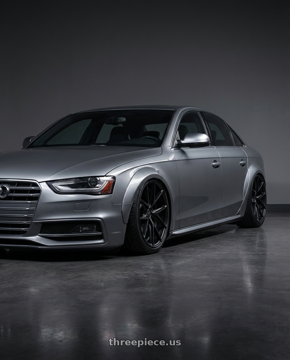 2015 Audi S4 B8.5 with Niche 1PC M117 MISANO 5X112 19X8.5 +34 MATTE BLACK wheels