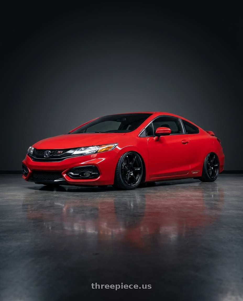 2015 Honda Civic Si with Advan RGIII 5x114.3 18x9.0+35 Gloss Black wheels