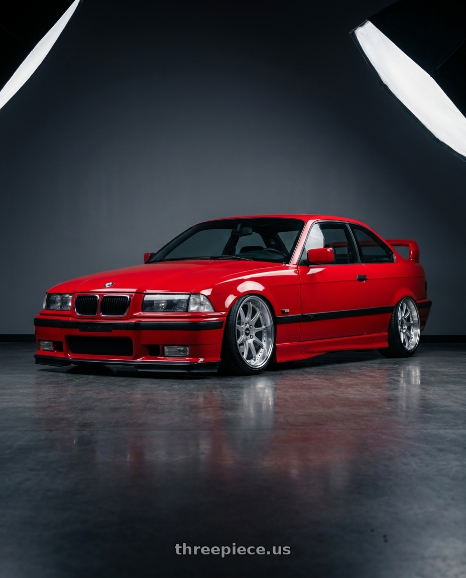 1996 BMW E36 328is with ESR Wheels CS SERIES CS12 5x100 18x8.5 +30 Hyper Silver wheels