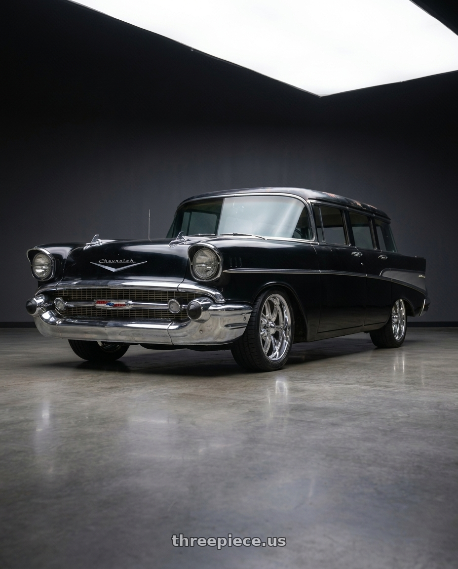 1957 chevrolet 210 with American Racing Forged VF503 5x120.65 18x9 +0 Custom Finishes wheels