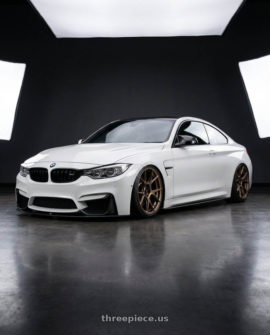 2018 BMW M4 F82 with Konig Ampliform 5x120 19x8.5+32 Gloss Bronze wheels