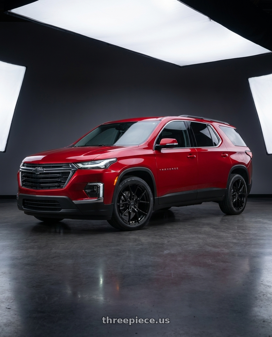 2026 Chevrolet traverse with E5 Wheels Daytona 5x120.65 19x10+30 BK wheels