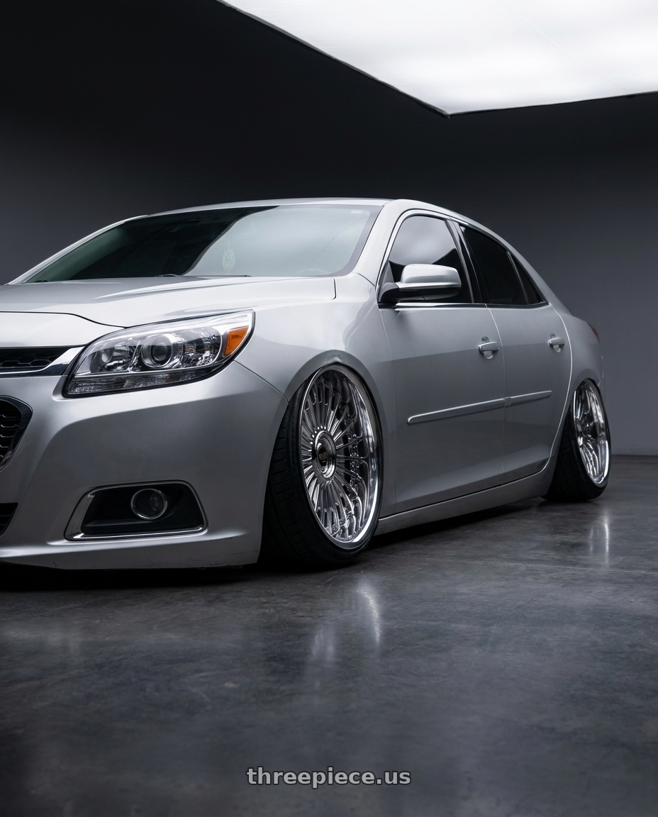 2015 chevy malibu with Work Emitz Chrome 5x100 19x10.0 +12 wheels