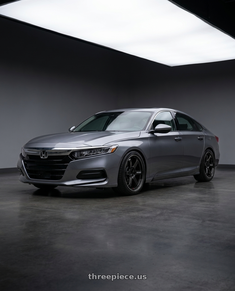 2019 honda accord lx with Volk Racing TE37 ULTRA M-SPEC 5x114.3 20x9.5 +28 DIAMOND BLACK wheels