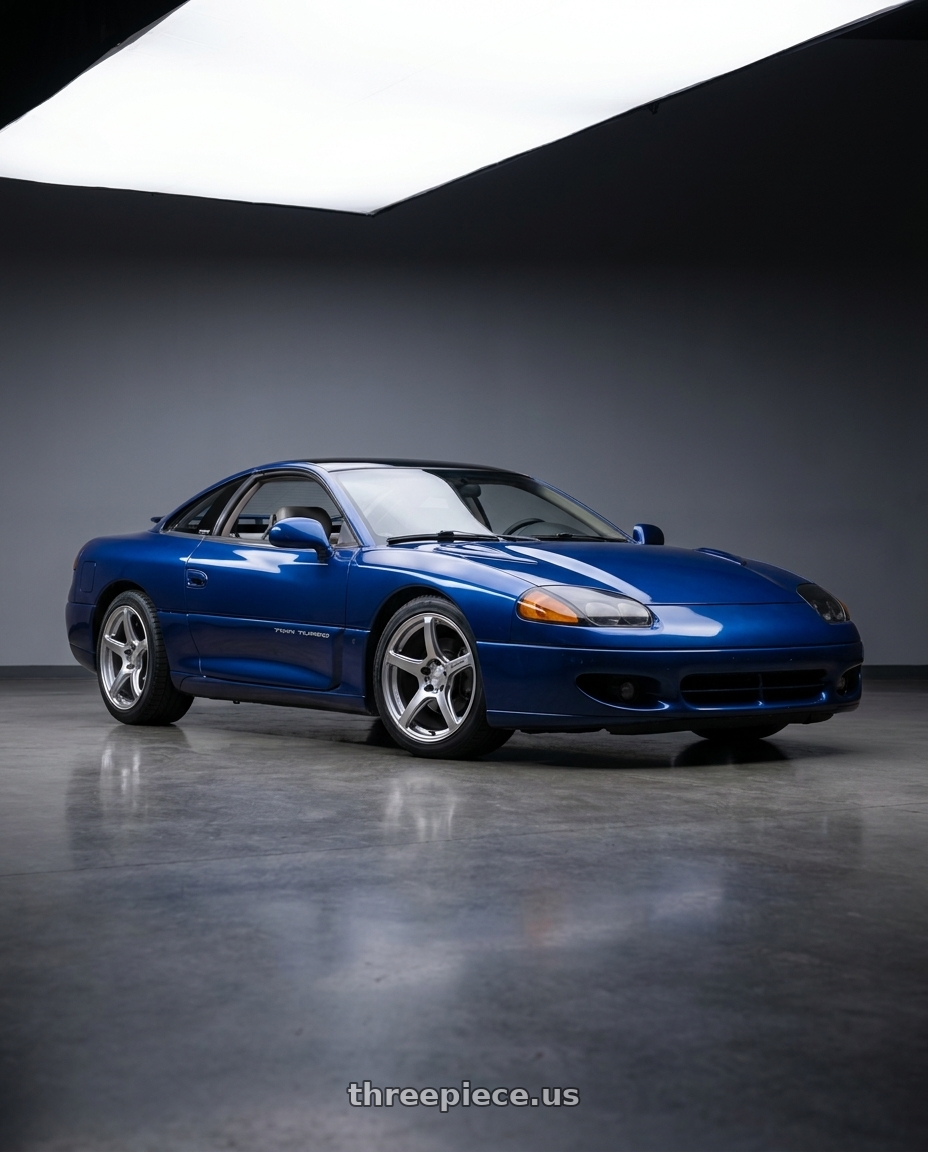1994 Dodge Stealth with Work Emotion T5r 5x114.3 17x8 +35 Glow Silver wheels