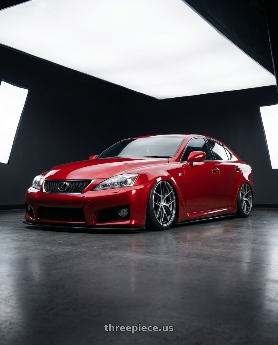 2012 Lexus IS-F with BBS CC-R 5x114.3 19x8.5+30 Graphite w/ Diamond Cut Face wheels