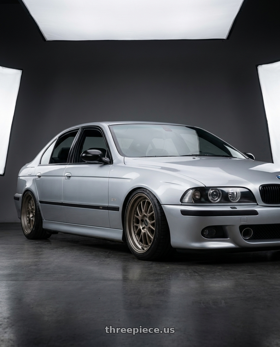 2000 bmw m5 with fifteen52 HOLESHOT 5x108 19x9 +45 MAGNESIUM GREY (SATIN BRONZE) wheels