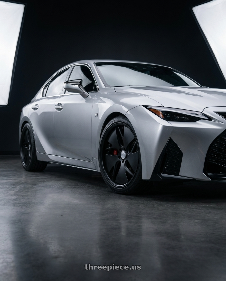 2026 Lexus IS350 F Sport with Work Gnosis Cvd 5x114.3 19x8.5+45 O Disk Matte Black wheels