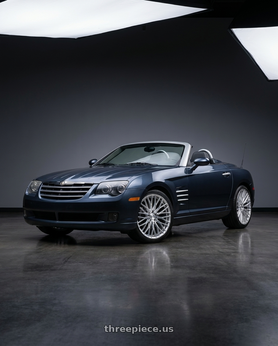 2007 chrysler crossfire with Brada FR100 5x112 20x9 +15 Diamond Silver wheels