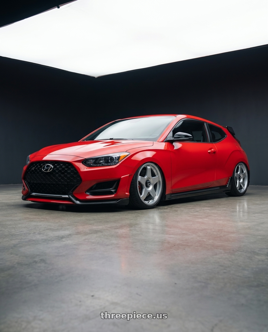 2022 Hyundai Veloster N with fifteen52 CHICANE 5x114.3 / 5x120 19x8.5 +35 SPEED SILVER (GLOSS SILVER) wheels