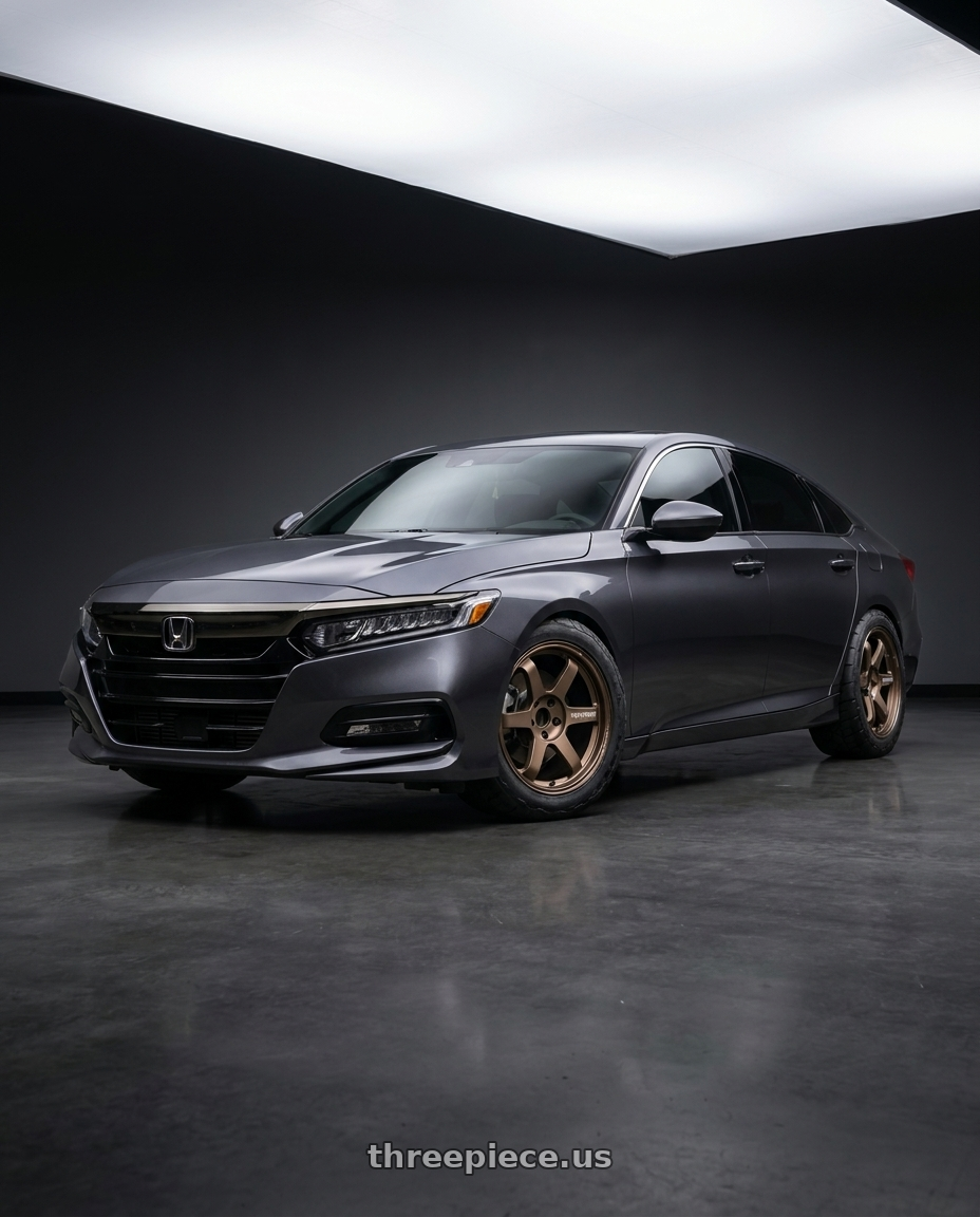 2019 Honda accord sport with Volk Racing TE37 Ultra M-Spec 5x114.3 19x9.5+22 wheels