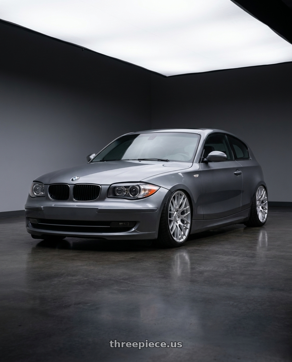 2012 BMW 1 Series E82 with Avant Garde Wheels M359 5X120 19x9 +18 Hyper Silver wheels