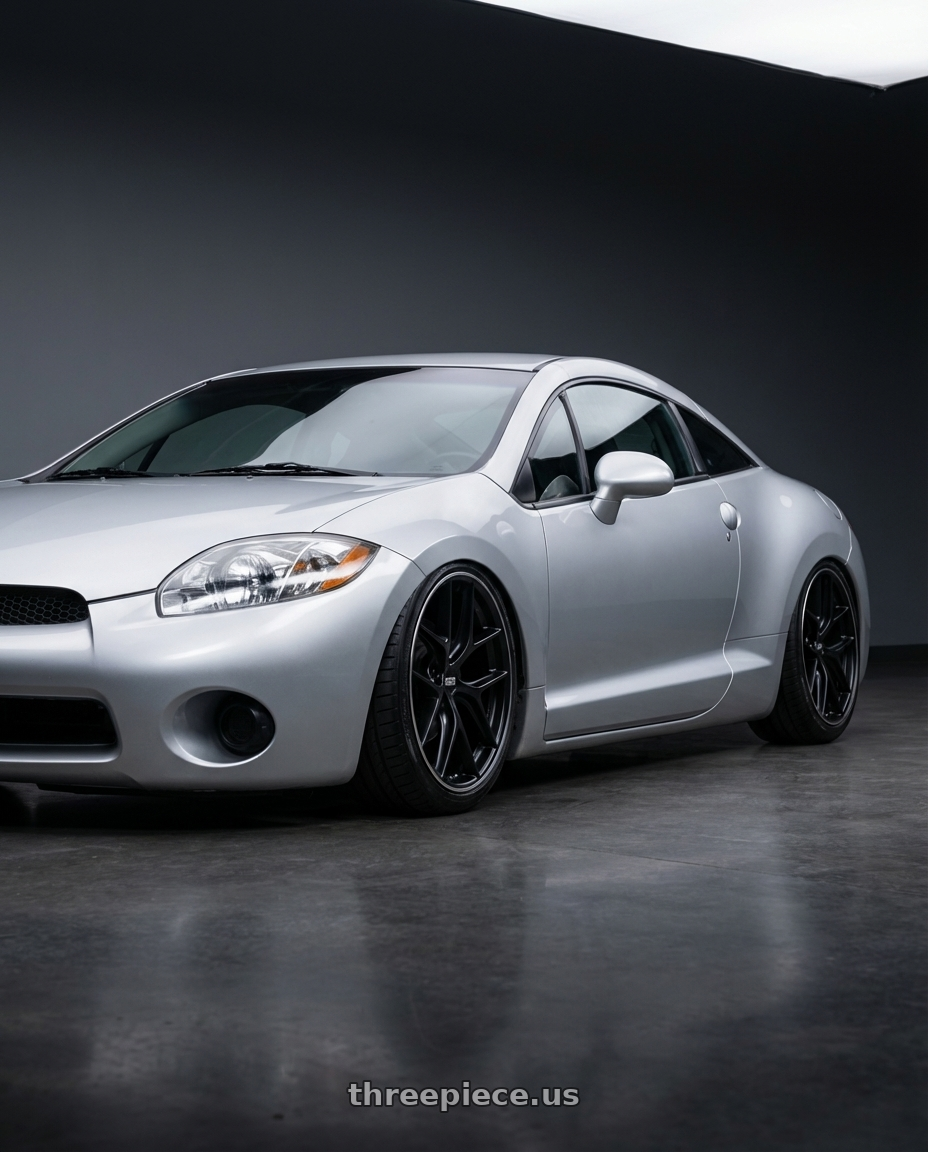 2010 Mitsubishi Eclipse with BBS CC-R 5x114.3 19x8.5+30 Satin Black wheels