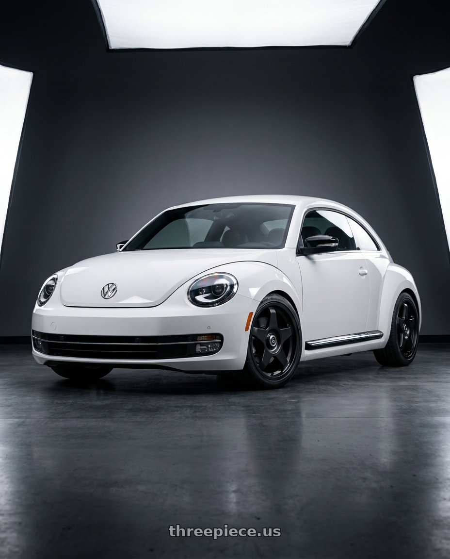 2016 Volkswagen Beetle Turbo with fifteen52 CHICANE 5x112 / 5x120 18x8.5 +35 ASPHALT BLACK (SATIN BLACK) wheels