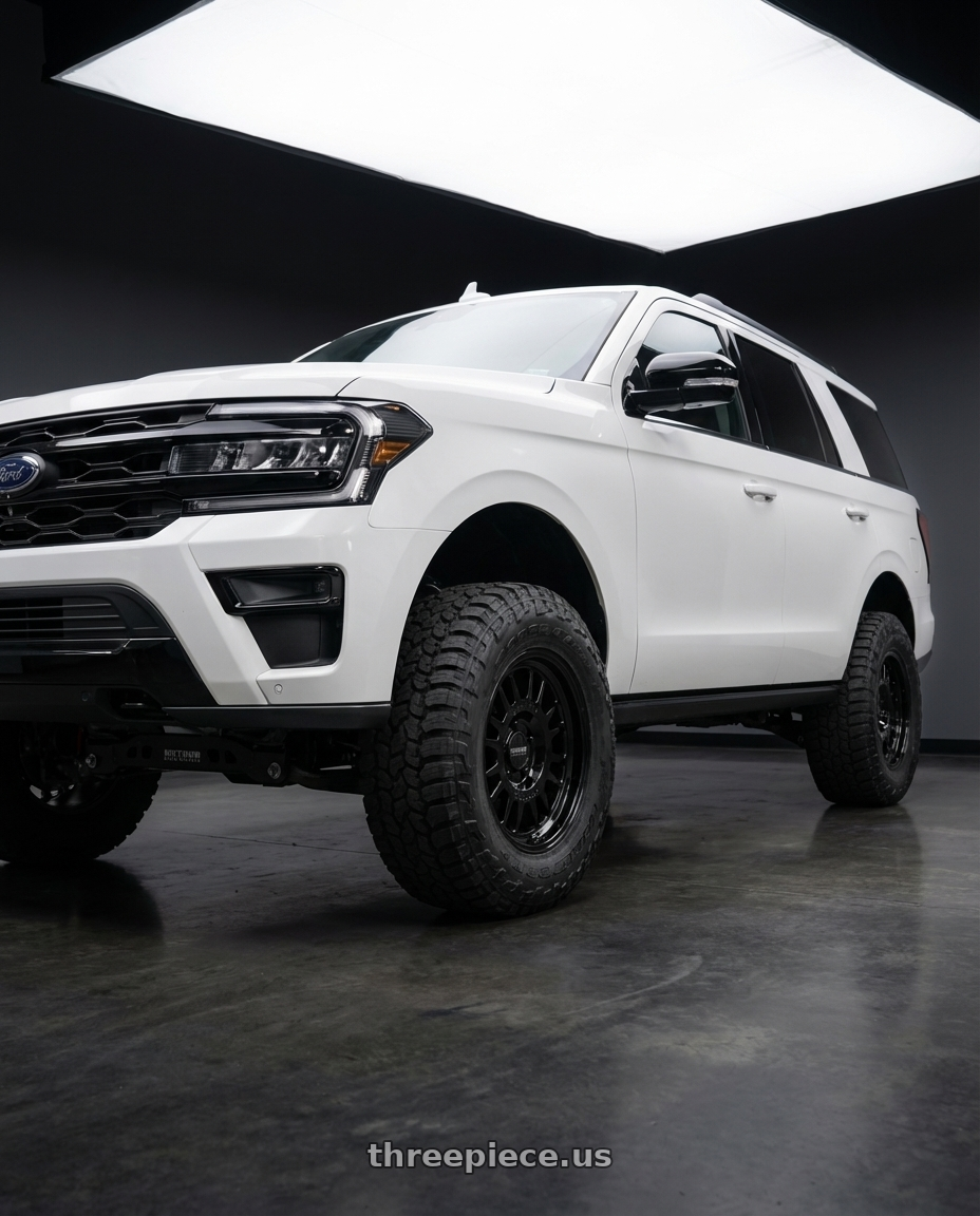 2025 Ford Expedition MAX with Method Race Wheels 318B 6X135 17x8.5 +0 GLOSS BLACK wheels