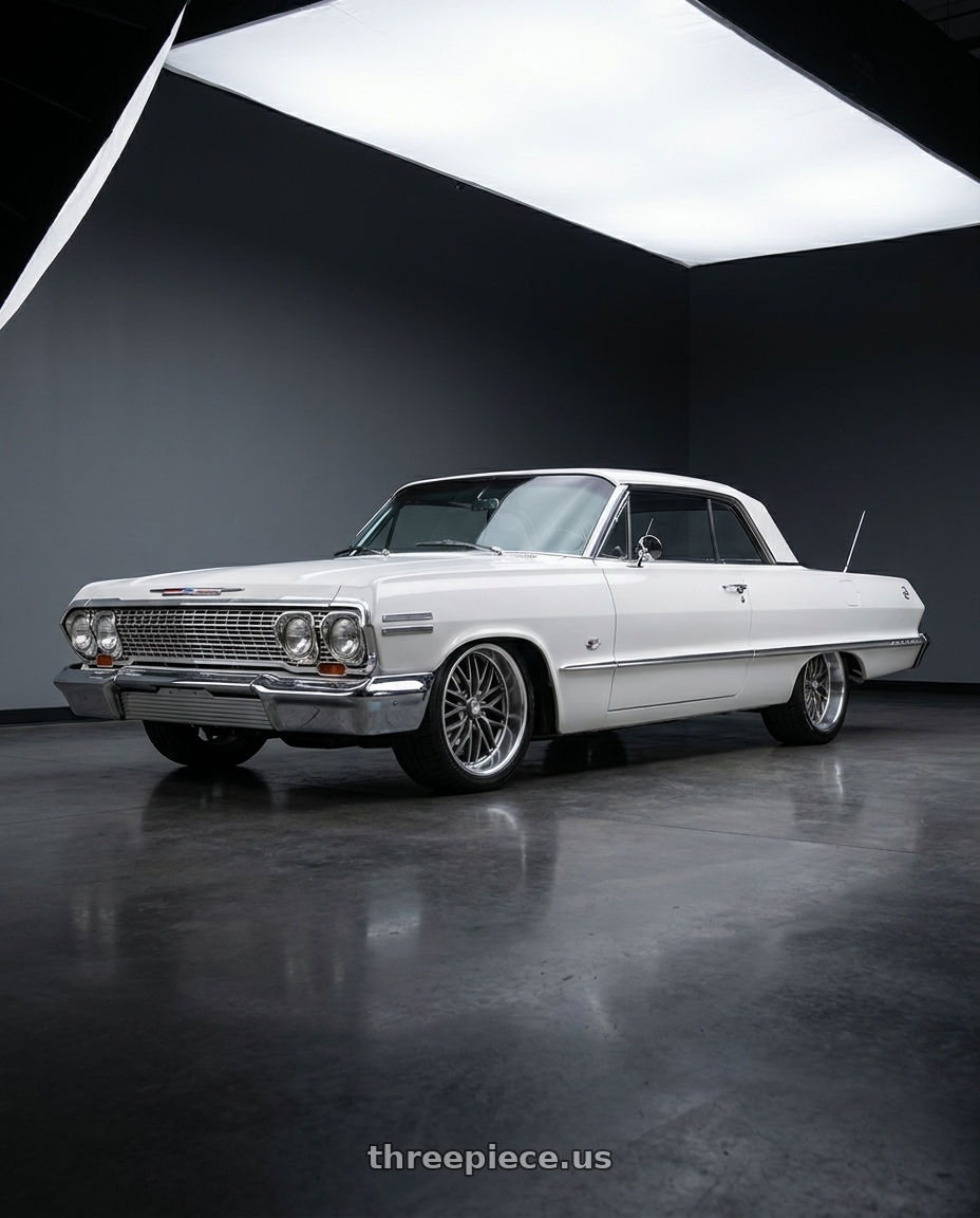 1963 chevrolet impala ss with US Mag 1PC U139 SANTA CRUZ 5X120.65 20X8.5 +6 ANTHRACITE WITH DIAMOND CUT LIP wheels