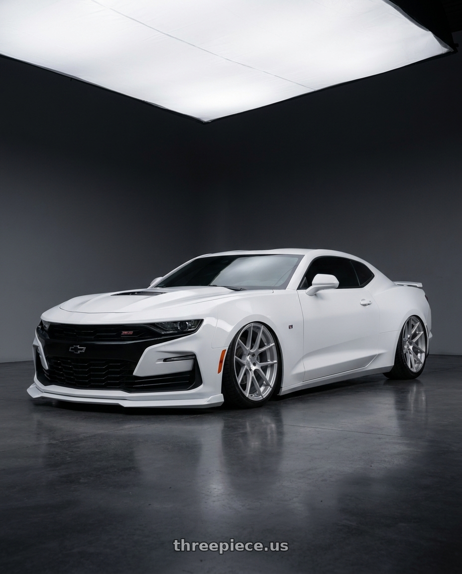 2022 Chevrolet Camaro with Avant Garde Wheels M510 5X120 20x10 +20 Satin Silver wheels