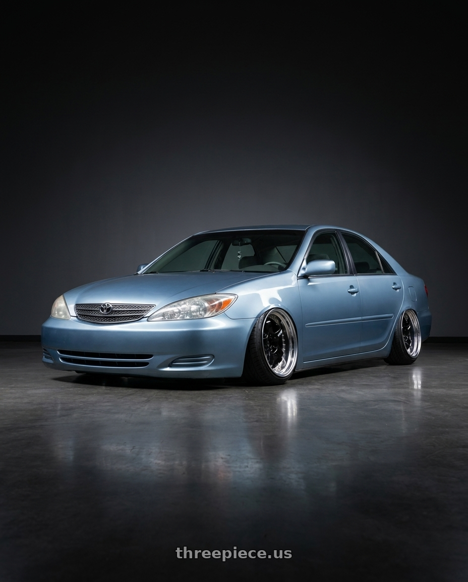 1998 Toyota Prius  with Work Meister S1 3P 5x100 18x7+35 A Disk Black wheels