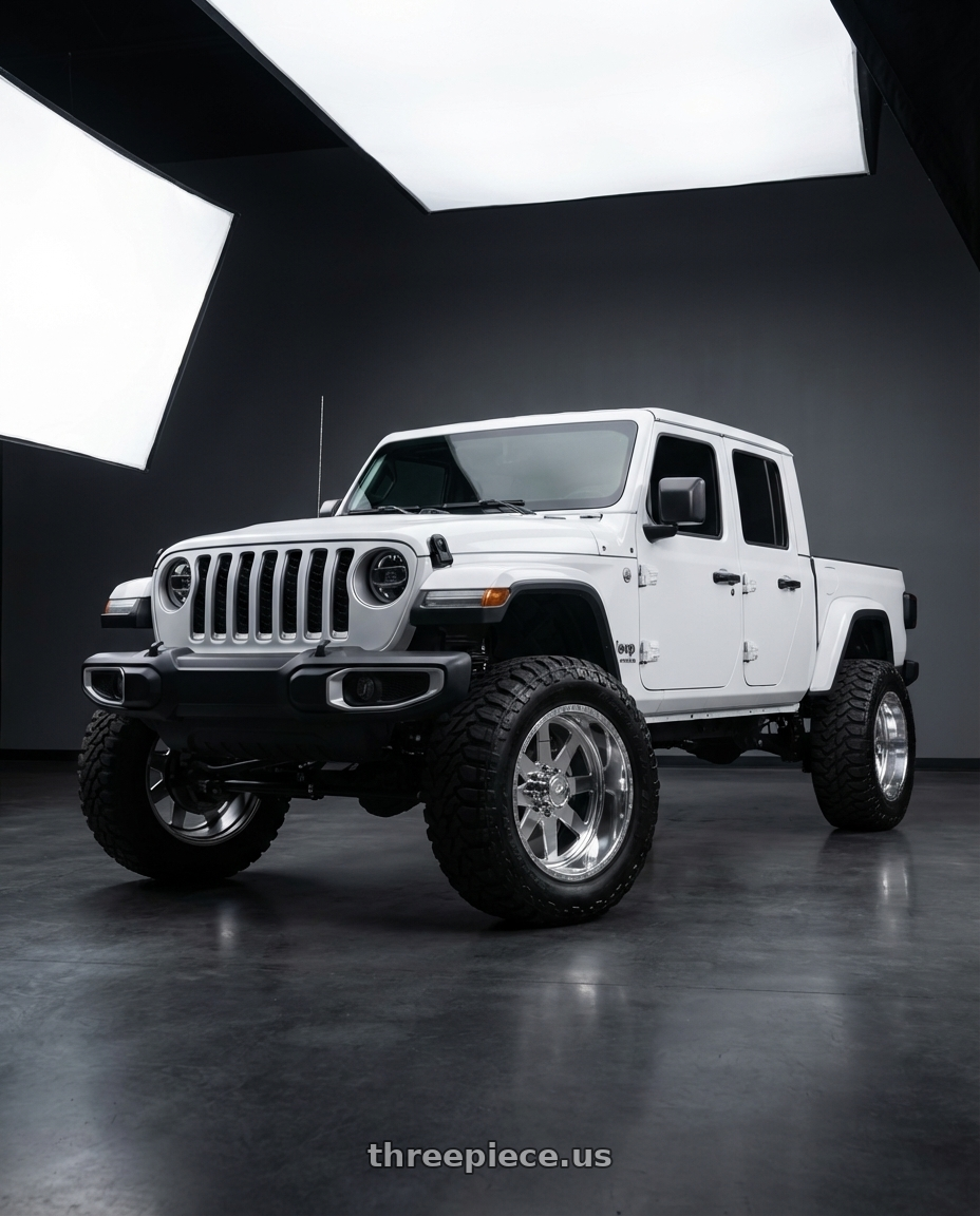 2023 jeep galdiator with American Force 11 Independence SS 8X180 26X16 -101 POLISHED wheels